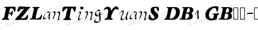 FZLanTingYuanS DB1 GB字体字体转换